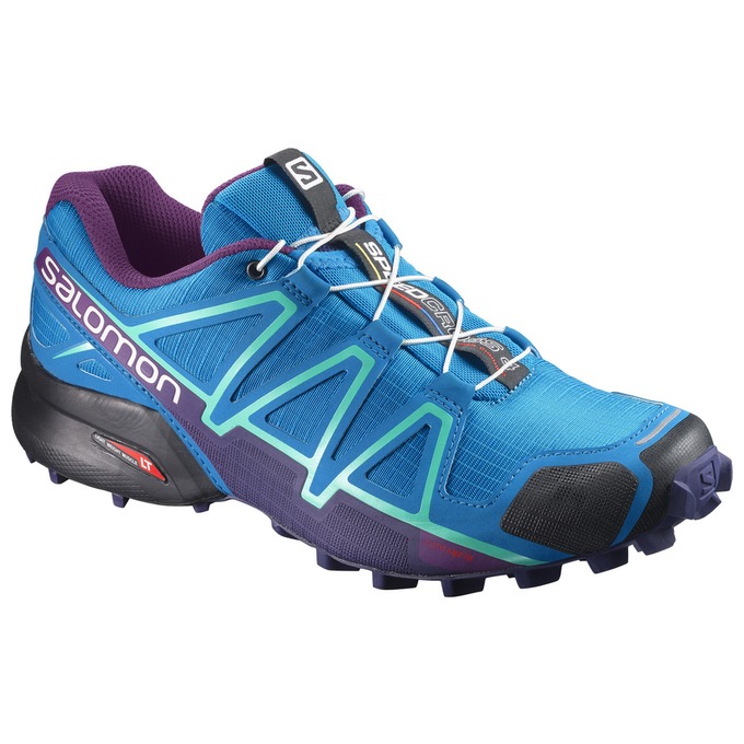 Zapatillas Trail Running Salomon Mujer Azules - Salomon Argentina SPEEDCROSS 4 W ,643809-WTI